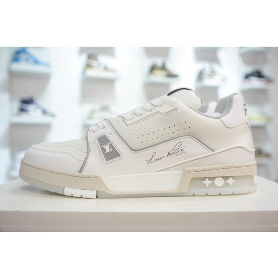 Louis Vuitton Trainer, Leather, White, 1ACP1P